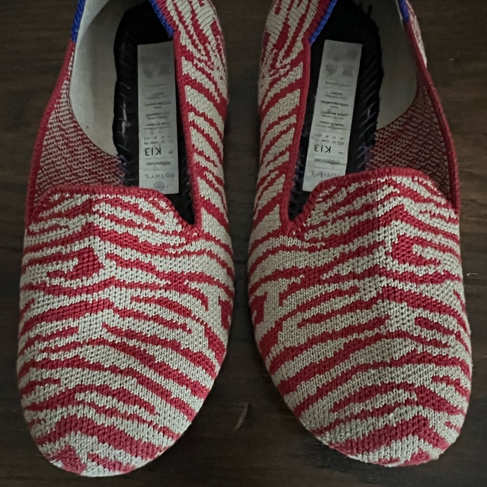 Kids Zebra Rothys (K13) - Picture 10 of 10
